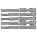 Miniatyrbilde 4 av 5: 5 stk. roterende hammerbor, sementert karbidspiss, spiral 2 spor, slagbor for murstein, stein, 110 mm, 14 mm/0,55 tommer åpningsdiameter