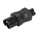Miniatyrbillede 3 af 5: 4 stk. IEC320 C6 til IEC320 C5 Strømadapter IEC320 C6 til C5 Strømkabel Adapter Konnektor Konverter til Laptop