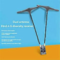 Miniatyrbillede 1 af 5: ELRS 2.4Ghz Dual Core RX Diversity Receiver ESP32+TCXO FPV Nano RX til RC Fly FPV Lang Rækkevidde DIY Dele B
