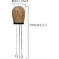 Miniatyrbilde 2 av 4: Espresso Kaffeomrører, Kaffenåldispenser med Trehåndtak (Svart, Størrelse: 13,9 * 3,2 cm)
