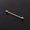 Miniatyrbilde 5 av 5: Gullbelagte Kragesnåler for Menn - 6CM Stangklips og Brosjesett i Stål, Sett med 2