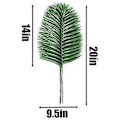 Miniatyrbillede 5 af 5: 18 stk. Kunstige Palmer Blade Planter Falske Palmer Grene Tropiske Store Palmer Blade Grønne Planter Til
