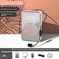 Miniatyrbild 2 av 5: Trådlös röstförstärkare Bluetooth-mikrofonhögtalare med mikrofonheadset, för reseledare - Guld