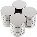 Pikkukuva 1 / 4: Neodyymimagneetti, 20 kappaletta erittäin voimakas jääkaapille 20x3mm Pienet pyöreät jääkaappimagneetit