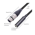 Pikkukuva 5 / 5: Xlr - 1/4 -kaapeli, huono Xlr Fe - 1/4 tuuman Fe O -sovitin, 3-nastainen Fe Xlr - 1/