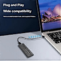 Miniatyrbilde 3 av 5: 10 Gbps NVME/SATA Dual Protocol SSD Kabinett SSD Veske Boks USB 3.1 Type til M.2 NGFF PCIe SSD Ekstern Kabinett - Svart
