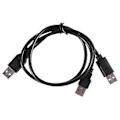 Miniatyrbilde 1 av 5: USB 2.0 Type A til Dobbel USB A Y-Splitter Kabelledning