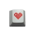 Miniatyrbild 1 av 5: Mekaniskt tangentbord Tangenttillbehör för tangent Red Pixel Heart Square Game PBT Söta Anpassade Cherry Profile ESC Tangenter