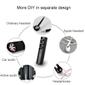 Miniatyrbillede 3 af 5: Bluetooth-adaptermodtager, bærbar håndfri Bluetooth 4.2-lydadapter, bilsæt & mini 3,5 mm aux trådløs lydadapter til hovedtelefoner