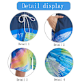Miniatyrbillede 3 af 5: Sommer Herre Hurtigtørrende Strandbukser Fem-punkts Badebukser 3d Tryk Store Casual Shorts M