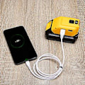 Miniatyrbillede 5 af 5: B090 Egnet til 12v18v Værktøj Oplader Dobbelt Usb Med 3w Lampe