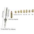 Miniatyrbild 4 av 5: Värmeinsättningsverktyg M2 M3 M5 M6 M7 M8 Smältlim Mässing Räfflad Mutter Inbäddad Spetsadapter Kit 3D-Printad för Toaiot3D
