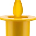 Miniatyrbilde 4 av 5: Tannpirkerholder i termoplastisk resin, gul