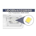 Miniatyrbilde 4 av 5: RV Innvendig Lys 12V LED 8W Tak Dobbel Kuppel Lys 600 Lumen Lysstyrke Lysarmatur for RV Tilhenger Båt Bil