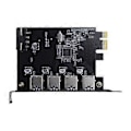 Pikkukuva 3 / 5: 4-porttinen USB3.0 PCI-E -laajennuskortti, vakaa kaksoistaitettava rakenne, kortin jakaja