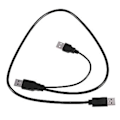 Miniatyrbilde 4 av 5: USB 2.0 Type A til Dobbel USB A Y-Splitter Kabelledning