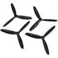 Miniatyrbilde 3 av 5: 4 Par Cw/ccw 6045 Propellere Blader For Rc Racing Drone Quadcopter Fly Uav Reservedeler Tilbehør Komponent (farge: svart)