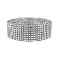 Miniatyrbillede 3 af 5: 10 Yard Rhinestone Mesh Bånd Rulle Krystal Diamant Wrap til Kunst og Håndværk Projekt Sølv