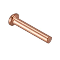 Miniatyrbilde 3 av 5: 100 stk. 5/64 tommer X 25/64 tommer Rundhode Kobber Solid Nagler Festemidler