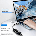 Pikkukuva 2 / 5: Dc7406 Naaras Type-c Monitoimisovitin Kaapeli Pd3.0 100w