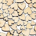 Miniatyrbilde 2 av 5: 200 Stykker Mini Tre Blandede Hjerter Pynt For Bryllup DIY Håndverk Laging (d-4)