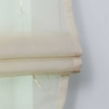 Miniatyrbillede 3 af 5: Romersk rullegardin Loop gardiner Køkken romerske rullegardiner Gennemsigtig rullegardin Loop gardiner Moderne Voile Sand LxH 140x155cm 1 stk