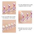 Miniatyrbillede 3 af 5: 2 stk. Akryl Negle Display Stand Negle Tip Øvelsesholder, pink