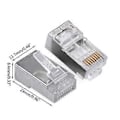 Miniatyrbilde 5 av 5: 10 stk. Skjermede RJ45-kontakter Modulær Plugg - FTP 8P8C Nettverk RJ 45 Kabel Krymp Ethernet-kontakt