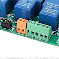 Miniatyrbild 2 av 4: Relämodul 4 Kanal Krets Automatisk Kontroll Hög Låg Nivå Trigger Elektronisk Komponent 5V