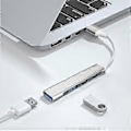 Pikkukuva 1 / 5: Usb Type C Hub 3.0 4-porttinen Multi Usb -jakaja telakointiasema