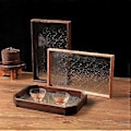 Miniatyrbillede 3 af 5: Glas Multifunktionel Kop & Krus Holder Fad Skrivebordsorganisator Frugt Snack Bakker til Skrivebord Badeværelse Bord Køkken Fester B