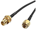 Miniatyrbillede 4 af 4: Fi Forlængerkabel Rp Sma Antenne Konnektorer - Rp Sma Hun Wifi Router