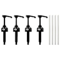 Miniatyrbild 1 av 5: 4-pack Svarta 8ml Sirapspumpar Dispenserpump Utmärkt Kompatibel Med Monin Kaffesirap Snökoner Smaker