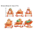 Miniatyrbillede 3 af 5: Capybara Skrivebordsdekoration Capybara Figur Gyngestolsdekor Simulation Capybara Gyngestolsmodel Miniature 6 stk