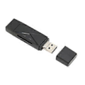 Miniatyrbillede 4 af 4: Kortlæser, hukommelseskortlæser bærbar USB Micro Storage Card Reader Storage Card Reader Top of the Line