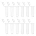 Miniatyrbild 1 av 5: 2ML Centrifugrör, 1000 st Rundbottnade Centrifugrör med Snäpplock och Graderade Markeringar för Prov Transparent