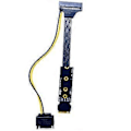 Miniatyrbilde 5 av 5: Sølvbelagt M.2 for NVME til U.2 U.3 Solid State Drive SSD Adapter PCI-E 4.0 GEN4 Høyhastighets Riser Forlengelseskabel(C)