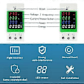 Miniatyrbillede 5 af 5: AC DIN-skinne Forbrug Wattmeter Monitor Digital Multimeter LED-display