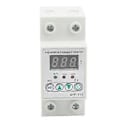 Miniatyrbillede 1 af 4: Over- og underspændingsbeskytter Volt Beskyttelsesanordning Justerbar Auto Forsinkelsesnulstilling 220V