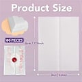Miniatyrbild 2 av 5: 100-pack Vellumkuvert för 5x7-inbjudningar, Förvikta Vellumomslag, Bröllops- och födelsedagsinbjudningspapper, Bröllop