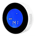 Miniatyrbild 1 av 3: LCD-skärm Wifi Brännbar Gasläckagedetektor Hushåll Smart Gaslarm Sensor Eu 100-240v
