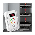 Miniatyrbilde 4 av 5: Ul Monoksid Gass 2-i-1 Alarm Hold Co Gasslekkasje Kompo Detektor EU Plugg
