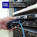 Miniatyrbillede 2 af 5: Etet Rj45 Pass Through Crim Værktøjssæt Med Cat6 Rj45 Pass Through Etet 50u Modulært Stik