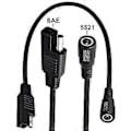 Pikkukuva 3 / 5: SAE - 5.5x2.1mm naarasadapterikaapeli, luotettava virtaliitäntäkaapeli