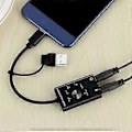 Pikkukuva 2 / 5: Ulkoinen äänikortti USB2.0 Type C Stereo Mikrofoniadapteri Ammattimainen Muunnin Kannettavalle Tietokoneelle Kuulokkeille PC Kaiuttimelle