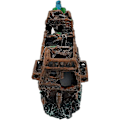 Miniatyrbillede 4 af 5: Akvarie Ornament 24x10x7 Cm Resin Tilbehør Akvarium Ornament (Skibsvrag) T-x
