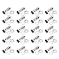 Miniatyrbillede 1 af 5: 20 stk. LED Holder Bezel Mount Messing Lysdiode Konkav Metalbase 5mm F5
