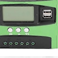 Miniatyrbillede 3 af 4: Solar Opladningscontroller LCD Display Fotovoltaisk Solpanel Intelligent Regulator 12V 24V 30A