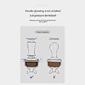 Miniatyrbild 5 av 5: 51mm Kaffetamper Justerbar Konstant Kraft Pulvertamper Espresso Gängtamper Pulverpresshammare med Skala