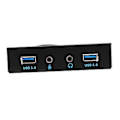 Miniatyrbillede 3 af 4: 3.5'' 2 Usb3.0 A Hub + Hd Audio Til 20pin Header Floppy Frontpanel